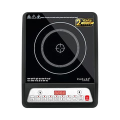 CADLEC CookMate 2000W Induction Cooktop for Home & Kitchen | Sleek & Modern Design, 7 Cooking Modes, LED Display, Auto Shut-Off & Overheat Protection | BIS Approved, 2-Year Warranty | Black
