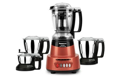 Panasonic Heavy Duty Mixer Grinder For Kitchen MX-AV425 (Sunstone Orange) Elements Series Powerful 1500W (MMLW) 4 Jar (Three-304 Stainless Steel & 1Juicer Extractor Jar) | 5 Years Motor Warranty