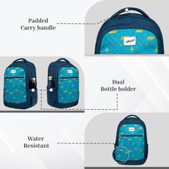 F Gear Arashi Mocha Mousse 35L School Backpack,Laptop Sleeve,4 Compartments