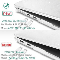 HASTHIP Laptop Cover for MacBook Air 13.6 Inch M4 A3240 M3 A3113 M2 A2681