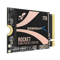 Sabrent 2TB Rocket Q4 2230 M.2 NVMe PCIe 4.0 x4 Gen4 SSD, Up to 5000MB/s,Internal Solid State Drive for Laptop, Surface/Pro, Steam Deck, PS5, ASUS ROG Ally, Dell, HP and Mini PCs (SB-213Q-2TB)