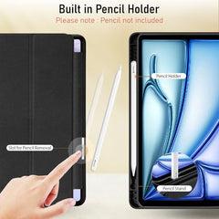 Robustrion Case Cover for iPad Air 11 inch Cover M4 / M3 / M2 / iPad Air 5th Generation Cover/iPad Air 4th Generation with [Pencil Holder] for iPad Air 11 inch M4 M3 M2 /Air 4 5 10.9" - Black