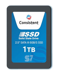 Consistent 2.5 1 TB SSD with SATA III Interface, 6Gb/s,Read/Write Speed Upto - 570/500 MB/s, 5 Years Warranty.
