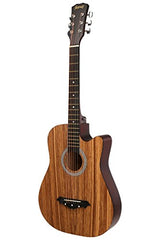 Juârez Acoustic Guitar Kit, JRZ38C/BK 38 Inch Cutaway, 038C with Bag, Strings, Pick and Strap, Black