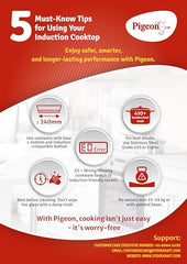 Pigeon By Stovekraft ABS Plastic Acer Plus Induction Cooktop 1800 Watts With Feather Touch Control - Black