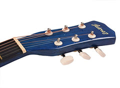 Juârez Acoustic Guitar Kit, JRZ38C/BK 38 Inch Cutaway, 038C with Bag, Strings, Pick and Strap, Black