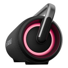 ZEBRONICS AXON 100 Portable Party Bluetooth Speaker, 90W RMS, Quad Drivers + Dual Passive Radiators, IPX5, Upto 6 Hours Playback, Rapid Charging, BT | USB | AUX | TWS, Fabric Finish, RGB, Deep Bass