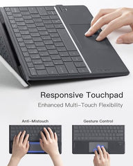 Inateck Surface Pro 11 Keyboard, Surface Pro Keyboard Compatible with Surface Pro 11/10/9/8/X, 7-Color Backlit, Slim Design, Quiet Typing, Touchpad Support, KB05111