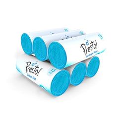 Amazon Brand - Presto! Garbage Bags | Large | 90 Count | 15 Bags X 6 Rolls | 24 X 32 Inches | For Dry & Wet Waste | Black