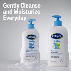 Cetaphil Baby Wash & Shampoowith Organic Calendula,Tear Free, Paraben, Colorant and Mineral Oil Free, 400ml