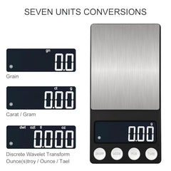 Cason Digital Pocket Scale for Gold Jewellery, Portable Mini Weighing Machine with 0.01G to 500G Precision, Small Grams Measuring Scale for Jewellery, with Auto Calibration, Tare Function(Gold)