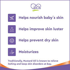 Himalaya Baby Massage Oil 200ml | All-round growth | Strong Bones & Muscles | Ashwagandha, Country Mallow & Aloe Vera | No.1 Dr. Recommended Brand| Vitamin E | 99% NOI | Mineral oil free