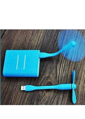 DR-778 Portable Mini USB Dragon Fan with 2 Leaf & 1 Pc Poratble LED Mini Light Connect with Laptop, Smartphone, Powerbank, USB Adapter/Hub (Multicolour)