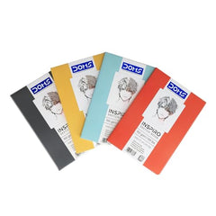 Doms A5 INSPIRO Sketch Book | Binding : Soft Cover Pinning | 56 Pages | Pack of 4 books
