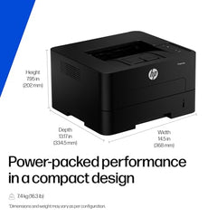 HP 303d Auto Duplex Laser Printer (New Launch), 30 PPM, 256 MB Memory, USB 2.0, Black