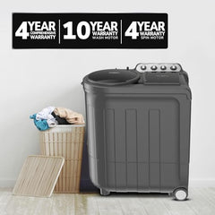 Whirlpool 8.5 kg 5 Star Semi-Automatic Top Loading Washing Machine (MAGIC CLEAN 8.5 GREY DAZZLE,2x Drying Power)