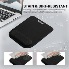 Tukzer Gel Mouse Pad Wrist Rest Memory-Foam Ergonomic Mousepad| Cushion Wrist Support & Pain Relief| Suitable for Gaming, Computer, Laptop, Home & Office Non-Slip Rubber Base (Grey)