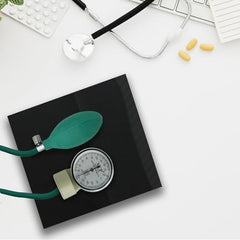 Dr. Care Aneroid Dial Model Blood Pressure Monitor With Manual Upper Arm Cuff And Rubber Bulb (Green)