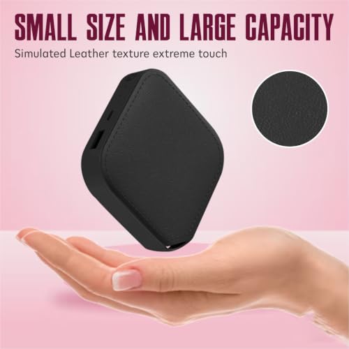 10000 mAh 18 W Compact Pocket Size Power Bank (Black, Lithium-ion) Black