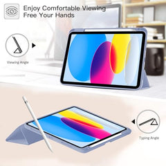 Robustrion Cover for iPad 11th Generation (A16) / 10th Gen Cover Case with [Right Side Pencil Holder] [Auto Sleep Wake] [Soft Back] (2022/2025), Case for iPad 11th 11"/ 10th 10.9" - Yellow