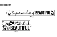 SYGA Be Your Own Kind Of Beautiful English Alphabet Decals Design Wall Stickers D_HGUG