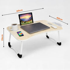 GoRogue Stud Foldable Wooden Mini Lapdesk for Couch, Sofa Bed, Study Tray Table Stand for Writing (Walnut), 40 Centimeters