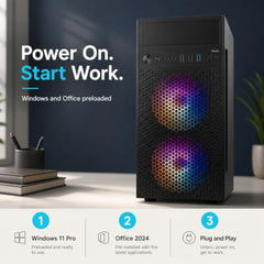 Core i7 Desktop Computer PC | Core i7-4770 3.40Ghz| 16GB RAM | 512GB SSD | 5G WiFi & Bluetooth | HDMI, VGA, Ethernet | USB 3.0 | Windows 11 Pro & Office 24 Installed | 2 Year On-Site Warranty