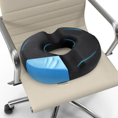 Sleepsia Donut Pillow for Tailbone Pain |1 Year Warranty| Coccyx Seat Cushion for Chair-Hemorrhoid& Piles Pillow-Car Seat Donut Cushion Hemorrhoids Fistula Prostate Post Relief (Memory Foam)