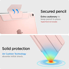 Spigen Flip case for iPad Air 11 inch M4 (2026), iPad Air 11 inch M3/M2 (2025-2024), 10.9 inch 5th/4th Gen (2022/2020), Trifold, Pencil Holder, Full Cover(Liquid Air Folio) - Black