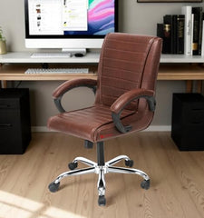 GOYALSON Ergonomic Revolving Office Home Swivel Desk Chair with Adjustable Height Smooth Moving (2, Black, Standard)