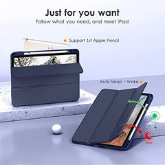 ProElite Case Cover for Apple iPad (A16) 11th/10th Generation (2025/2022), Transparent case Cover with Pencil Holder for iPad 11th/10th Gen 2025/2022, Grey