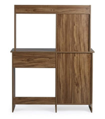 DeckUp Zeus Engineered Wood Study Table and Office Desk (Wotan Oak & White)