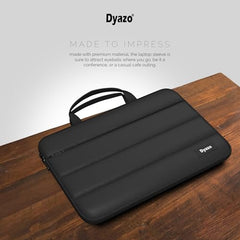 Dyazo 15.6 Inch Fluffy Laptop Sleeve | Soft Padded Protection | Water Resistant & Lightweight Laptop Sleeve Case Compatible for MacBook, Dell, HP, Lenovo, Acer, Asus and Other Notebook (Black)