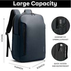 BANGE Durable Business Smart Backpack for Men and Women，can holds 15.6 Inches Laptop Backpack, Waterproof Commute Work Travel Backpack, Flight Carry-On (blue)