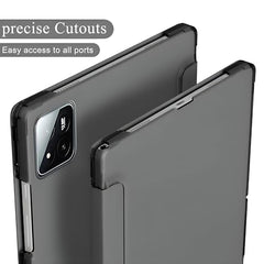 ProElite Cover for Xiaomi Mi Pad 8/8 Pro/Mi Pad 7/7 Pro 11.2 inch Cover, Flip Case Cover with Transparent Back & Stylus Pen [Auto Sleep Wake Support], Black