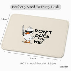 ESSENSI Mouse Pad for Laptop & Desktop | 9x7 Inch Anti-Fray Stitched Edges | Non-Slip Rubber Base | Desk Setup Accessory for Students, Gamers & Professionals (Big Things)