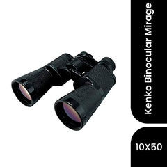 KENKO Mirage Binoculars 16x50, Porro Prism Type, Magenta Coating, Having 16X Magnification & Objective Diameter 50mm, Perfect for Bird Watching and Starry Sky Observation, Black (Made in Philippines)