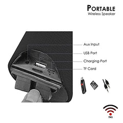 INVICTO Portable Bluetooth Speaker with USB/Micro SD Card/AUX/Mic Multimedia Speaker