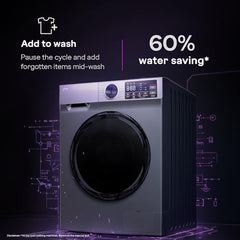Godrej 9 Kg 5 Star with 5 Years Comprehensive Warranty, Steam Wash, Digi Inverter Motor, 1400 RPM Spin Motor, Fully Automatic Front Load Washing Machine (WFEON ZUS 9014 5.0 IDCRM GLWH, Glacial White)