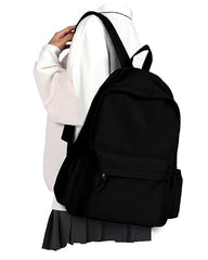 Medium Waterproof Backpack for Girls & Women, School College Bag, (BLACK)