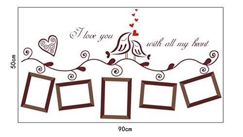 Syga Wall Stickers Picture Frame Brown