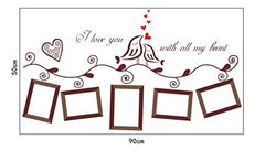 Syga Wall Stickers Picture Frame Brown