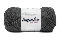 WOAFASHIONS - World of Arts Impulse Hand Knitting & Crochet Yarn, Premium Acrylic, 4 : Medium (Anchor Grey) (100gms / 3.5oz / 200mtr / 218yds)