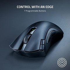 Razer Deathadder Essential - True 6400 DPI Optical Sensor, Wired Ergonomic Form Factor, High Durability, 5 Hyper Response Buttons, 10 Million Clicks RZ01-03850100-R3M1 - Black