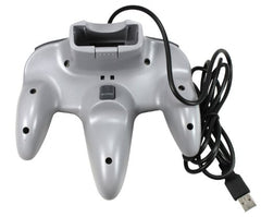 3rd Party Classic Retro N64 Bit USB Wired Controller for PC and MAC - Grey