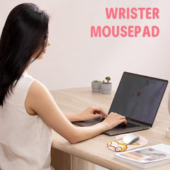 ZORBES® Mouse Pad with Wrist Support, Funny Cat Ergonomic Mouse Pad | I'm Fine Motivational Memo Design, Soft Gel Rest, Non-Slip Mouse Mat for Office Home
