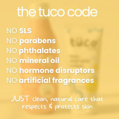 Tuco Kids Body Wash for Kids, With Saffron & Tulsi, Natural Baby Wash-300ml | Gently Cleanses, Soothes & Nourishes Skin, With Sandalwood Oil, SLS, Sulphate & Paraben Free, Gentle Baby Body Wash For Bath