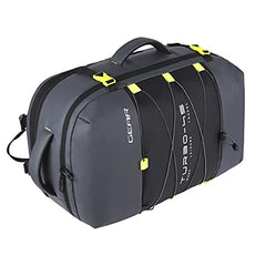 Gear Turbo 21"/45L Large Water Resistant Anti theft Laptop Backpack with Raincover | Backpack | Daypack |Briefcase | Travel Bag For Men/Women (Black - Grey)