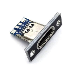 Universal Hub Pack of 4 4-Pin USB 3.1 Type-C Female Connector – Easy-Solder Charging Jack for Robotics and IoT Projects