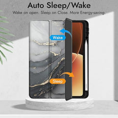 Robustrion Cover for Xiaomi Mi Pad 8/8 Pro/Xiaomi Pad 7/7 Pro 11.2 inch Cover Case with [Pencil Holder], Trifold Flip Case Cover for Xiaomi Pad 7/8 Cover [Auto Sleep Wake] - Black